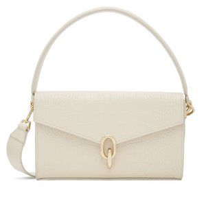 Anine Bing Collete Bag in Cream Croc